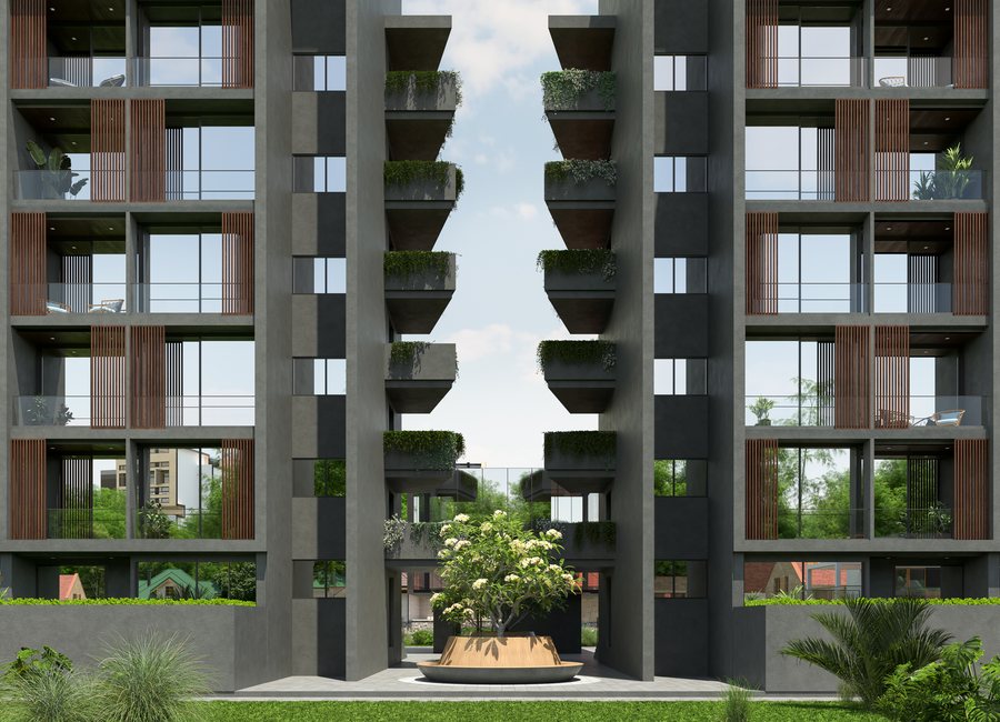Landscaped Courtyard